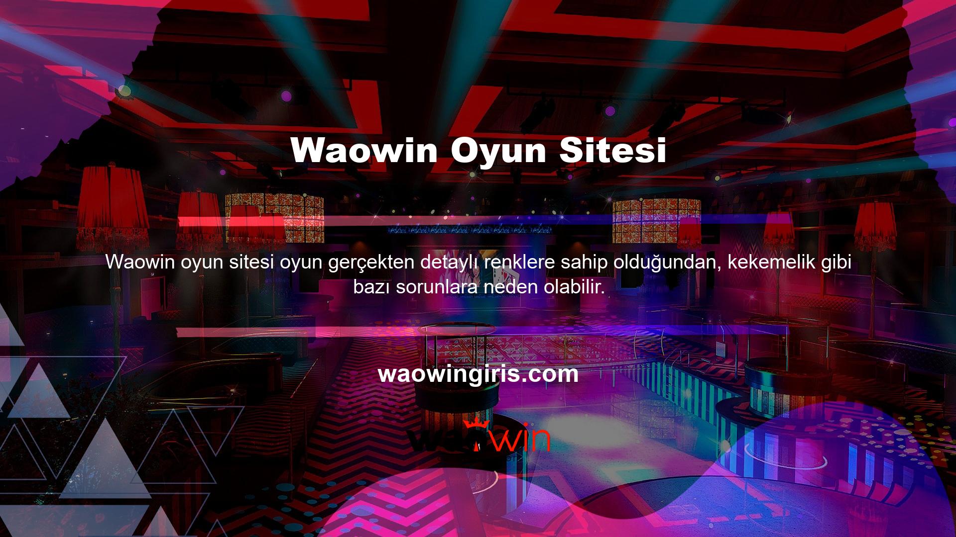 Waowin Casino'ya adım atar girmez, sadece ani bir donma ile kesintiye uğramak için oyunda tamamen emilirsiniz